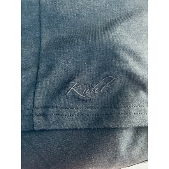 EUC Womens Kuhl Verona Ruched Vneck Crossover Dress in Black | Size M - Picture 6 of 8